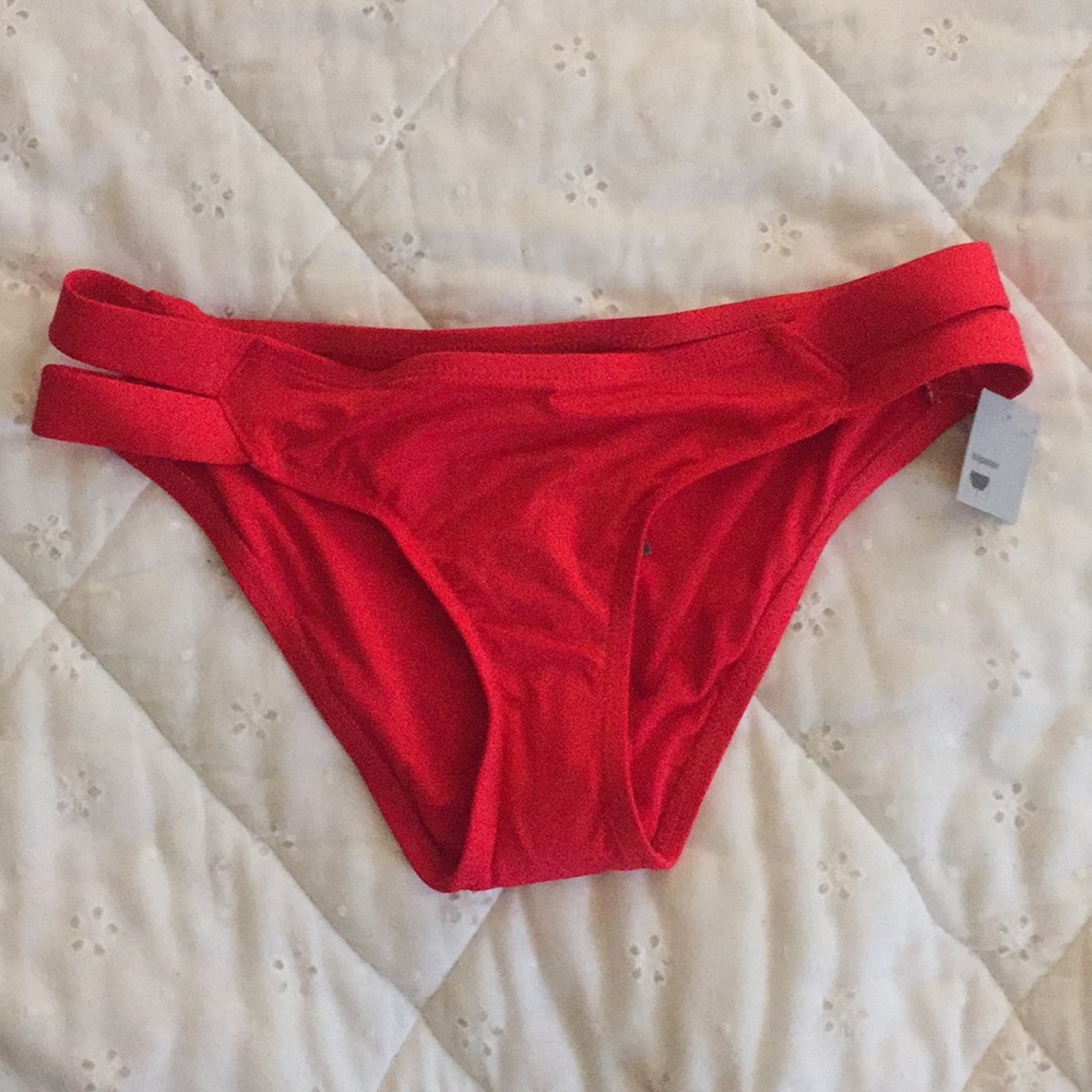 Bright Red Bikini Bottom